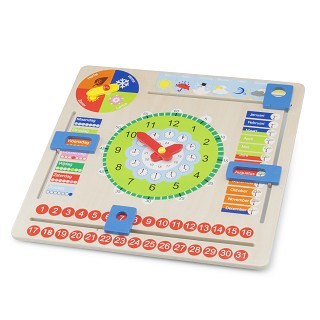 Calendar clock - only available in the Dutch language